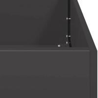 Plantenbak 40x40x80 cm koudgewalst staal zwart - thumbnail