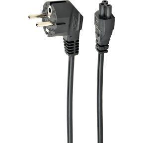 Gembird PC-186-ML12-1M electriciteitssnoer Zwart CEE7/7 C5 stekker