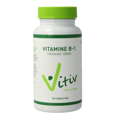 Vitiv Vitamine B1 100mg 100 Tabletten Vitiv Vitamine B1 100mg 100 Tabletten