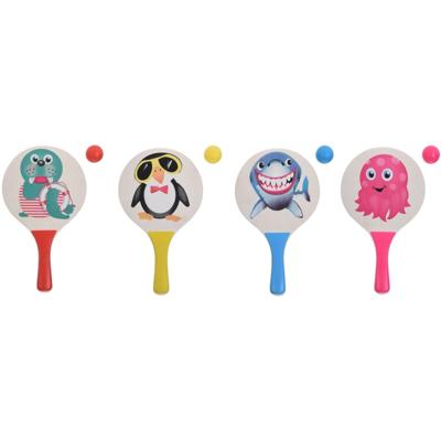 Beachball Strandbalset hout 3-delig set