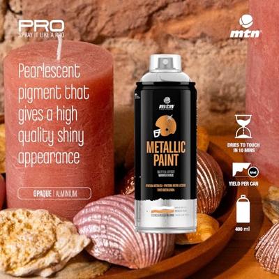 Montana MTN PRO Metallic Verf 400ml Aluminium Montana MTN PRO Metallic Verf 400ml Aluminium