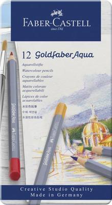 Faber-Castell Faber castell fc-114612 aquarelkleurpotlood goldfaber etui 12 stuks Faber-Castell Faber castell fc-114612 aquarelkleurpotlood goldfaber etui 12 stuks