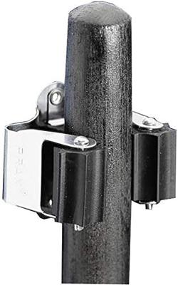 steelklem Prax Ø30 zwarte rol voor stelen van 28 tot 38 mm