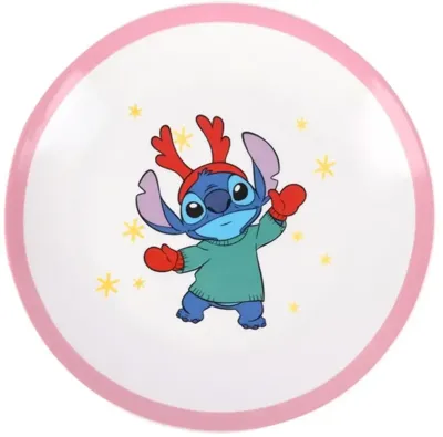 Kurt S. Adler ontbijtbord keramiek disney stitch 19x2cm