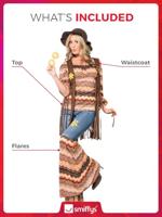 Harmonie Hippie kostuum vrouw - thumbnail