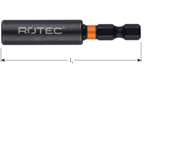 Rotec Display IMPACT Bithouder | Opti-Line | E6.3x60 | Magnetisch | [100] - 827.9715