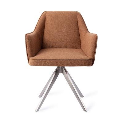 Jesper Home Eetkamerstoel 'Tome' Turn Steel, Draaibaar, kleur Cinnamon Bun