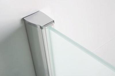 Wiesbaden chroom muurprofiel glaswand dikte 1cm L=200cm