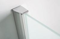 Wiesbaden chroom muurprofiel glaswand dikte 1cm L=200cm - thumbnail