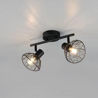 Trio PlafondlampYako dubbel zwart - R86702032 - thumbnail