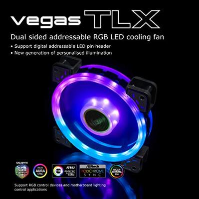 Akasa Vegas TLX Computer behuizing Ventilator