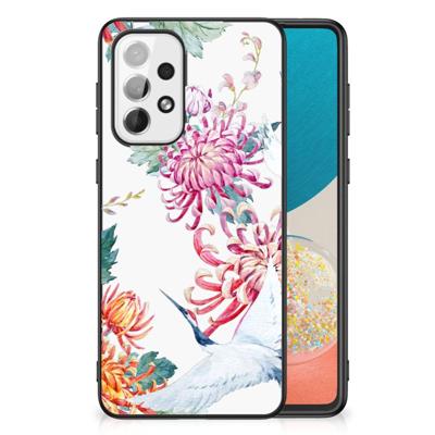 Samsung Galaxy A73 Dierenprint Telefoonhoesje Bird Flowers Samsung Galaxy A73 Dierenprint Telefoonhoesje Bird Flowers