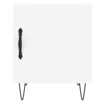 Nachtkastjes 2 st 40x40x50 cm bewerkt hout wit - thumbnail