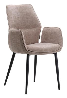 LABEL51 Eetkamerstoel 'Morris' Elite stof, kleur Clay