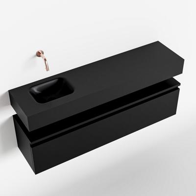 MONDIAZ ANDOR 120cm toiletmeubel urban. LEX 120cm wastafel urban links geen kraangat