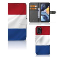 Motorola Moto G22 | Bookstyle Case | Nederlandse Vlag | Portemonnee hoesje - thumbnail