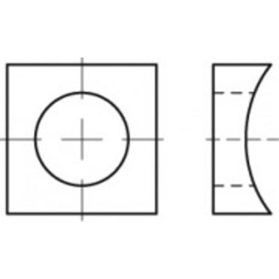 TOOLCRAFT TO-5444175 Pasring 27 mm 88061 Kneedbaar Thermisch verzinkt 1 stuk(s)