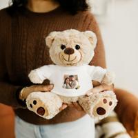 Knuffelbeer met foto - Teddybeer - 20 cm - thumbnail