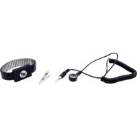 Quadrios ESD-armband Zwart Drukknop 10 mm - thumbnail