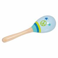 Goki houten maracas peace - thumbnail