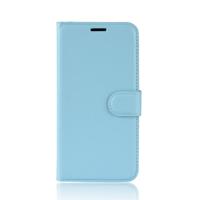 Shop4 - Sony Xperia XZ2 Premium Hoesje - Wallet Case Lychee Blauw - thumbnail