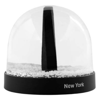 sneeuwbol City Icons New York 8,7 x 8 cm glas zwart