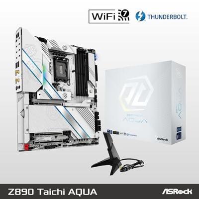 ASRock Z890 TAICHI AQUA Moederbord Socket Intel LGA 1851 Vormfactor ATX Moederbord chipset Intel® Z890 - thumbnail