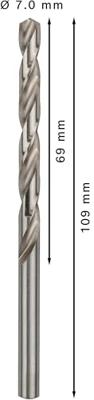 Bosch Accessoires Metaalboren HSS-G, Standard 7 x 69 x 109 mm 10st - 2608595070 Bosch Accessoires Metaalboren HSS-G, Standard 7 x 69 x 109 mm 10st - 2608595070