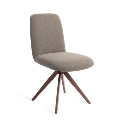 Jesper Home Draaibare Eetkamerstoel 'Taiwa' Turn Brown, kleur Foggy Fusion
