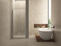 Nisdeur vouwbaar Wiesbaden Maki | 80x200 cm | Links | Helder glas | Chroom beslag - thumbnail