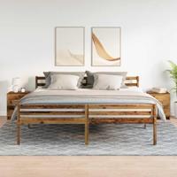 Nachtkastjes 2 st met 2 lades 40x36x50 cm oud houtkleurig - thumbnail