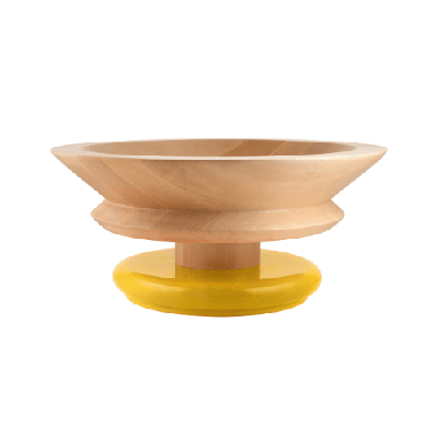 Alessi Twergi Centrepiece schaal geel Alessi Twergi Centrepiece schaal geel