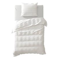 Yellow Sayama dekbedovertrek - 1-persoons (140x200/220 cm + 1 sloop) - Percal katoen - Off-White - thumbnail