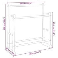 VidaXL Kledingrek 100x30x100 cm bamboe - thumbnail