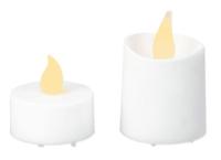 Theelicht knipperend 16 stuks - thumbnail