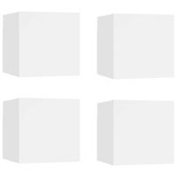 Tv-wandmeubelen 4 st 30,5x30x30 cm wit - thumbnail