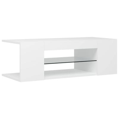 VidaXL Tv-meubel met led-verlichting 90x39x30 cm wit