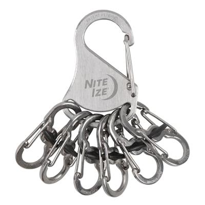 NITE Ize NI-KLK-11-R3 KeyRack Locker Sleutelkarabijn Zilver 1 stuk(s) NITE Ize NI-KLK-11-R3 KeyRack Locker Sleutelkarabijn Zilver 1 stuk(s)