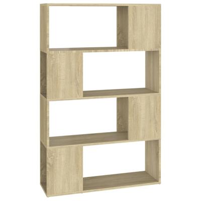 Boekenkast/kamerscherm 80x24x124,5 cm bewerkt hout sonoma eiken