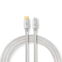 Nedis USB-Kabel | Apple Lightning 8-Pins naar USB-C Male | 480 Mbps | 2 m | 1 stuks - CCTB39650AL20 CCTB39650AL20 - thumbnail