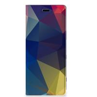 Sony Xperia 5 Stand Case Polygon Dark - thumbnail