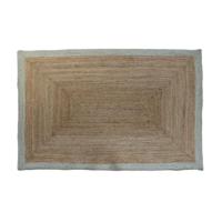 Tapijt DKD Home Decor Groen Lichtbruin Natuurlijk Scandi 160 x 230 x 1 cm - thumbnail