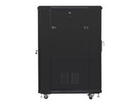 Lanberg FF01-6822-12B rack 22U Vrijstaande rek Zwart - thumbnail