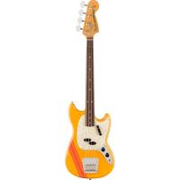 Fender Vintera II 70s Mustang Bass RW Competition Orange elektrische basgitaar met gigbag - thumbnail