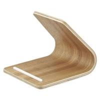 Yamazaki 7327 RIN Tablet St, beige, PlyWood, 12 x 14 x 11.5 cm - thumbnail