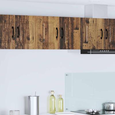 Keukenkast met plank 2 pcs Oudhout 30 x 31 x 40 cm Bewerkt hout