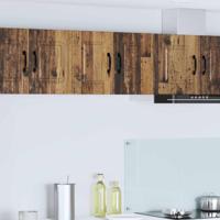 Keukenkast met plank 2 pcs Oudhout 30 x 31 x 40 cm Bewerkt hout - thumbnail
