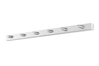 ZACK Accolo kapstok met 6 haken 60cm RVS-look - thumbnail