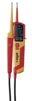 Wiha 45216 Spannings- en doorgangstester CAT III 1000 V, CAT IV 600 V LED, Akoestisch Wiha 45216 Spannings- en doorgangstester CAT III 1000 V, CAT IV 600 V LED, Akoestisch