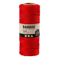 Creativ Company Bamboekoord, dikte 1 mm, 65 m, rood - thumbnail